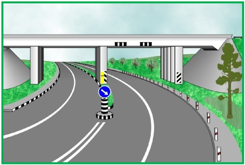 Вертикальные элементы дороги. Вертикальная разметка ПДД. Вертикальная дорожная разметка 2.1.1.